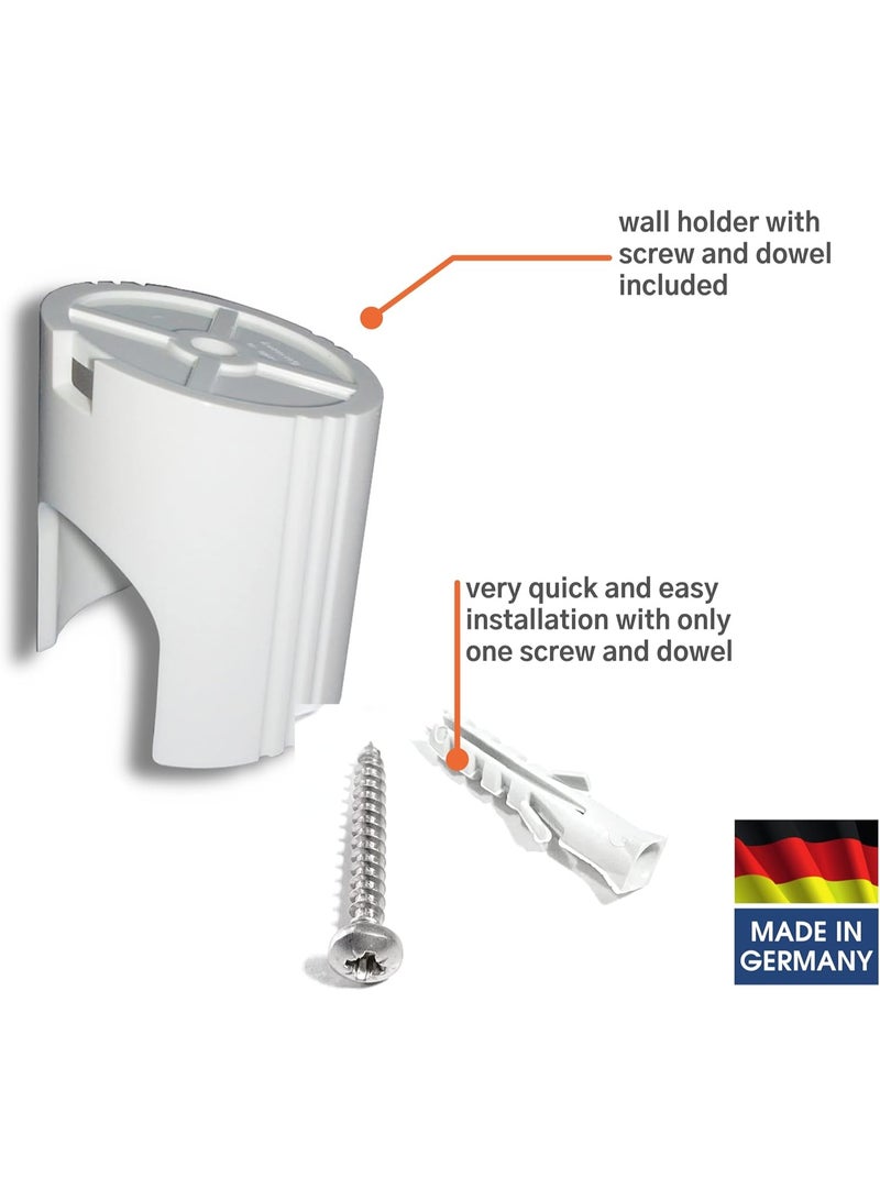 KISTENMACHER Classic White Shattaf Handheld Bidet Sprayer Set – Made in Germany – Premium Hygiene Spray with Flexible Hose and Wall Holder – Soft Clean Technology - Image 5
